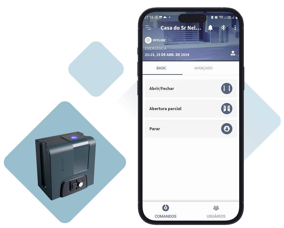 Tudo em um único módulo, somente um.